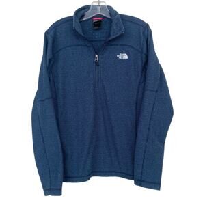 The North Face Navy Blue Quarter ZIp Pullover Sweater Sz S